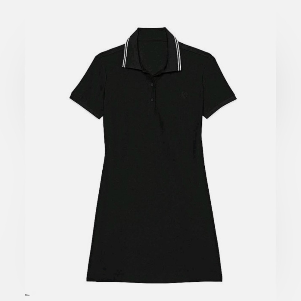 PINK Athletic Polo Dress with White Trim